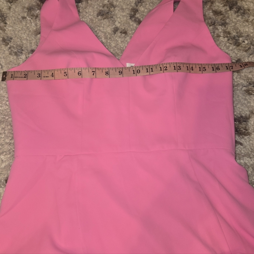 Amanda Uprichard Allora Mini Dress Shocking Pink Size MD Barbie - Picture 7 of 8